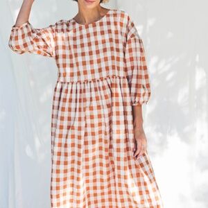 Heavy Cotton Midi Dress - M (8-12)